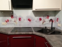 Szkło w kuchni - kwiaty