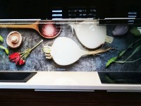 Szklany panel kuchenny